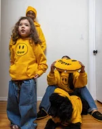 Mini Drew House Mascot Hoodie Golden Yellow - Image 4