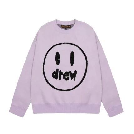 Drew House Wavy Striped Sweater Light Purple | Knitwear