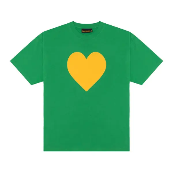 Untitled design (5) Drew House Love Green T-Shirt