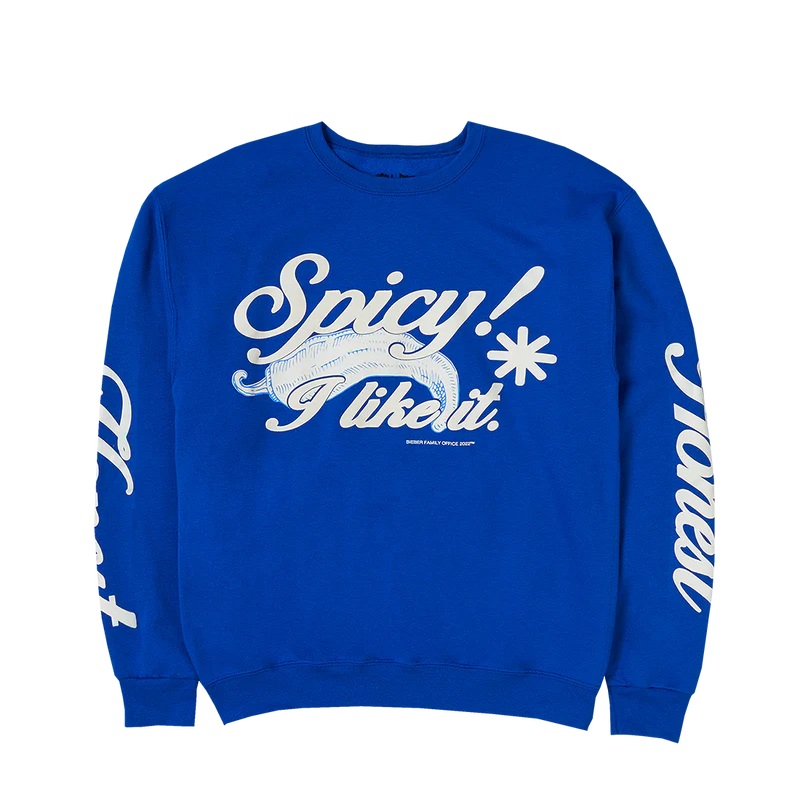 bluecrewfront Justin Bieber Blue Sweatshirt